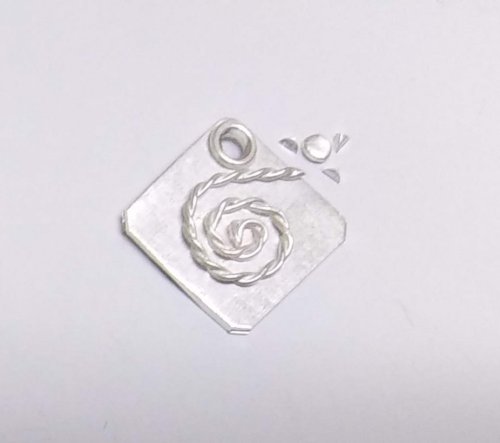 Judy Larson's Tiny Silver Charms part 1 - , Contemporary Wire Jewelry, How To Punch Holes, Hole Punching, Punch A Hole, Texturing, Butane Torch, Soldering, Solder, tiny charms